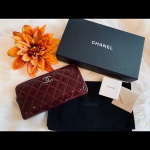 Chanel long zippy wallet